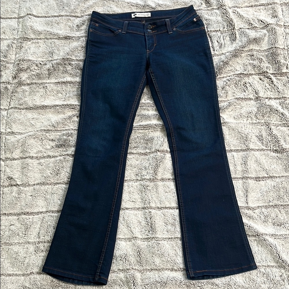 Levi's Demi Curve Low Rise Bootcut Skinny Blue Jeans